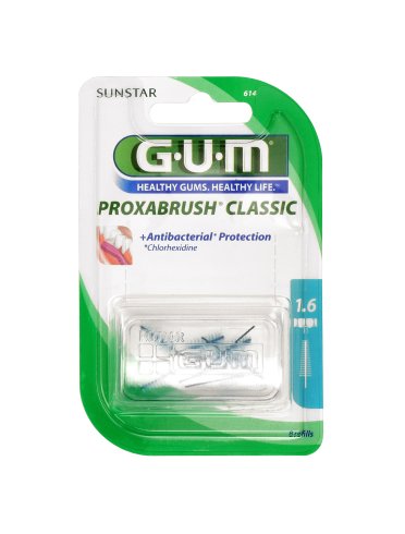 Gum proxabrush classic scovolino interdentale 1.6 mm 8 pezzi