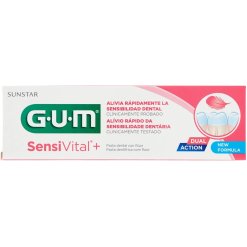 Gum SensiVital+ Pasta Dentifricia con Fluoro 75 ml