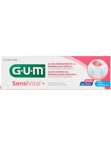 Gum sensivital+ pasta dentifricia con fluoro 75 ml