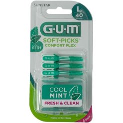 Gum SoftPicks Comfort Flex Cool Mint Scovolini Large 40 Pezzi