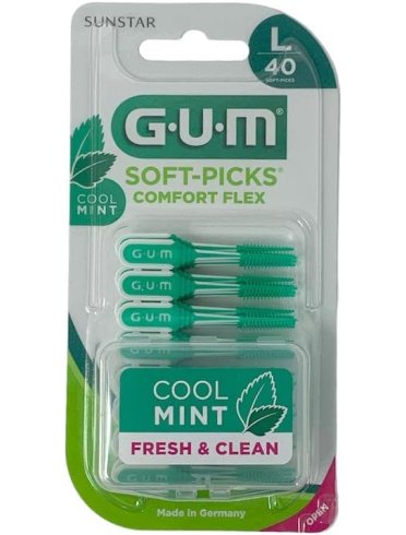 Gum softpicks comfort flex cool mint scovolini large 40 pezzi