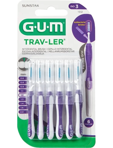 Gum travler scovolino 1.2 mm - 6 pezzi Gum travler scovolino 1.2 mm - 6 pezzi