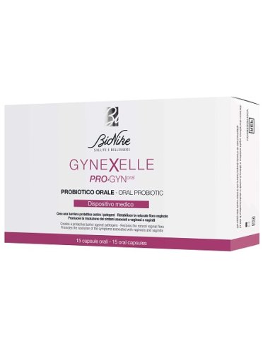 Bionike gynexelle pro-gyn - integratore di fermenti lattici per equilibrio intestinale e vaginale - 15 compresse