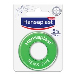 Hansaplast Sensitive Med - Cerotto su Rocchetto - 5 m x 2,50 cm