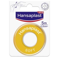 Hansaplast Soft - Cerotto su Rocchetto - Misura 5 m x 2,5 cm