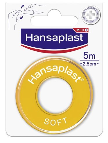 Hansaplast soft - cerotto su rocchetto - misura 5 m x 2,5 cm Hansaplast soft - cerotto su rocchetto - misura 5 m x 2,5 cm
