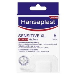 Hansaplast Sensitive XL - Cerotti per Ferite Medio/Grandi - 10 Pezzi