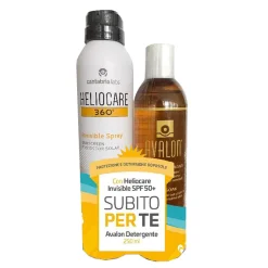 Heliocare Spray Invisibile Corpo SPF50+ 200 ml e Detergente Avalon 250 ml