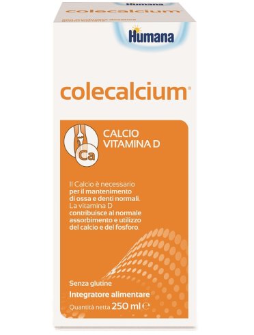 Humana colecalcium - integratore di calcio e vitamina d - 250 ml