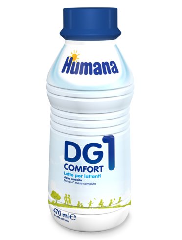 Humana dg1 comfort - latte liquido dalla nascita al 6° mese - 470 ml