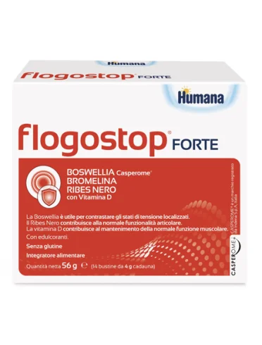 Humana flogostop forte - integratore per stati di tensione localizzati - 14 bustine Humana flogostop forte - integratore per stati di tensione localizzati - 14 bustine