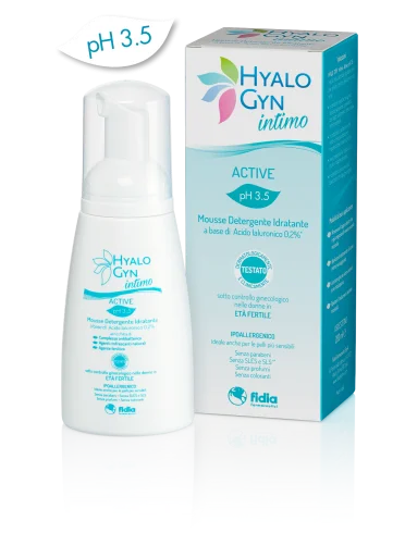 Hyalo gin active - mousse detergente intimo - 200 ml Hyalo gin active - mousse detergente intimo - 200 ml