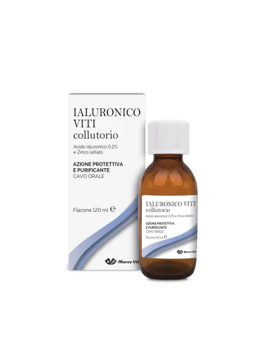 Ialuronico viti collutorio - azione purificante e protettiva del cavo orale - 120 ml