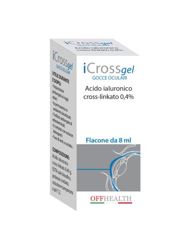 Icross gel collirio lubrificante di acido ialuronico 8 ml