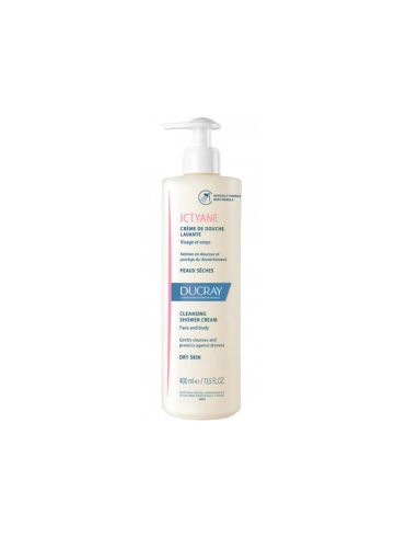 Ducray ictyane - crema doccia detergente anti-secchezza viso e corpo - 400 ml