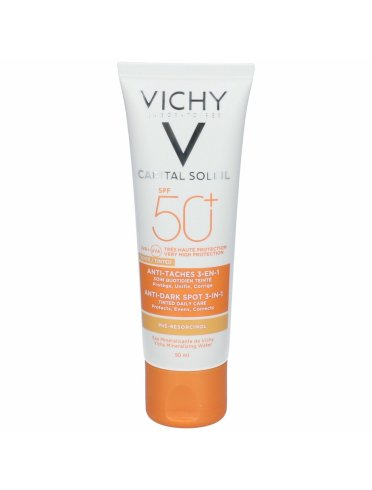 Vichy capital soleil - crema viso anti-macchie con protezione solare molto alta spf 50+ - 50 ml