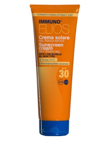 Immuno elios - crema gel solare corpo tocco secco con protezione alta spf 30 - 250 ml
