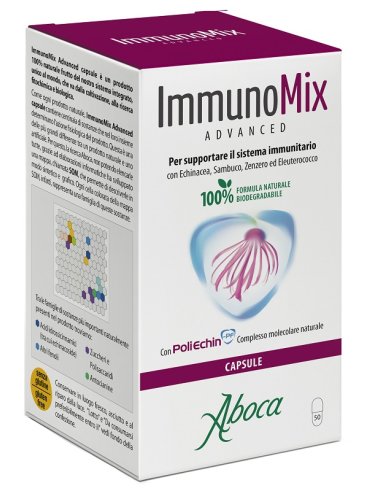 Aboca immunomix advanced - integratore per il sistema immunitario - 50 capsule