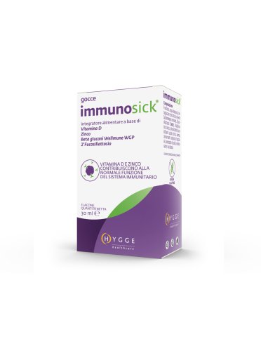 Immunosick - integratore in vitamina d e zinco per sistema immunitario - 30 ml