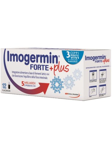 Imogermin forte + plus - integratore di probiotici - 12 flaconcini
