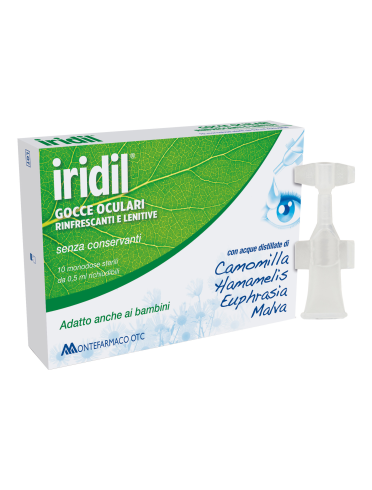 Iridil - collirio per occhi arrossati - 10 flaconcini