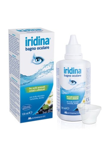 Iridina bagno oculare - soluzione sterile per occhi stanchi e affaticati - 120 ml