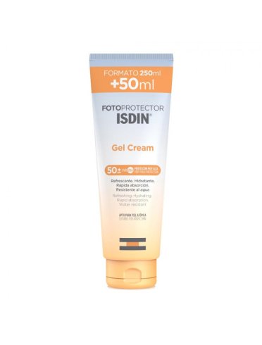 Isdin fotoprotector gel cream - crema corpo solare con protezione molto alta spf 50 - 250 ml