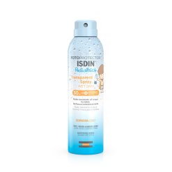 Isdin Fotoprotector Trasparent Wet - Spray Solare Corpo Trasparente con Protezione Molto Alta SPF 50 - 250 ml