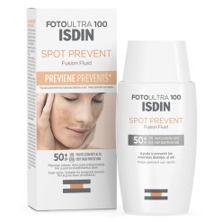Isdin Fotoultra 100 Spot Prevent - Crema Solare Viso con Protezione Molto Alta SPF50+ per Prevenire le Macchie - 50 ml