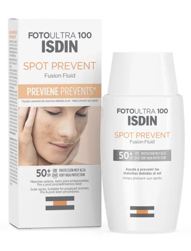 Isdin fotoultra 100 spot prevent - crema solare viso con protezione molto alta spf50+ per prevenire le macchie - 50 ml Isdin fotoultra 100 spot prevent - crema solare viso con protezione molto alta spf50+ per prevenire le macchie - 50 ml