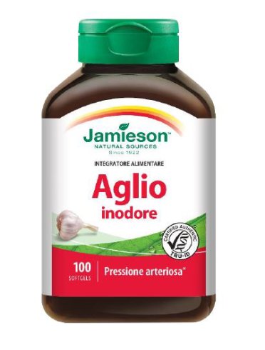 Jamieson aglio inodore integratore pressione arteriosa 100 softgel