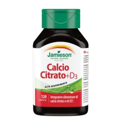 Jamieson Calcio Citrato e Vitamina D3 Integratore 120 Compresse