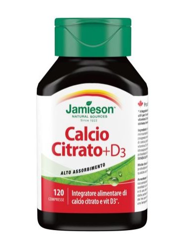 Jamieson calcio citrato e vitamina d3 integratore 120 compresse