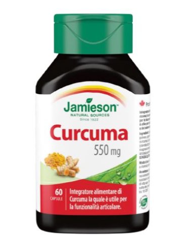 Jamieson curcuma 550 mg integratore benessere articolare 60 capsule