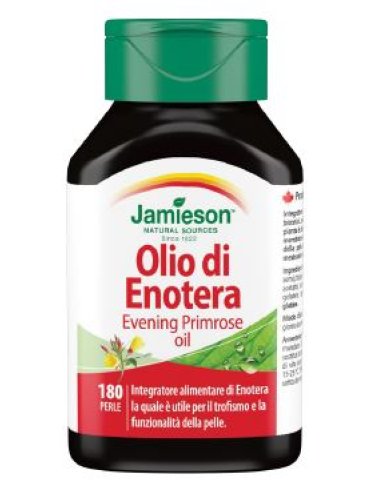 Jamieson olio di enotera integratore benessere pelle 180 perle