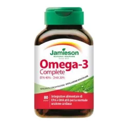 Jamieson Omega 3 Complete Integratore Benessere Cardiovascolare 80 Perle