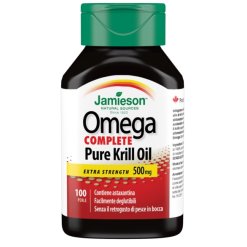 Jamieson Omega Complete Pure Krill Oil Integratore Benessere Cardiovascolare 100 Perle