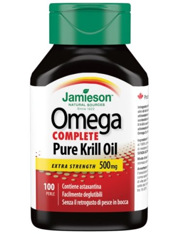 Jamieson omega complete pure krill oil integratore benessere cardiovascolare 100 perle