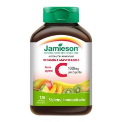 Jamieson Vitamina C 1000 mg Integratore Agrumi 120 Compresse Masticabili