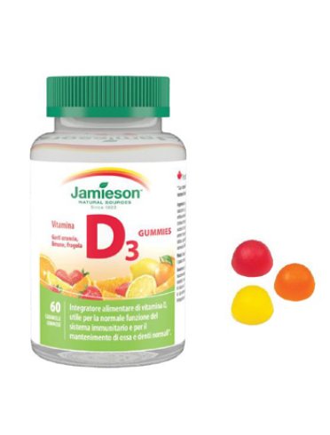 Jamieson vitamina d3 gummies integratore 60 caramelle