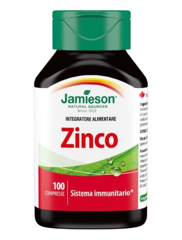 Jamieson zinco integratore sistema immunitario 100 compresse