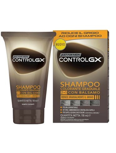 Just for men control gx shampoo colorante graduale con balsamo 118 ml