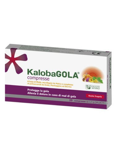 Kalobagola rimedio per mal di gola alla fragola 20 compresse