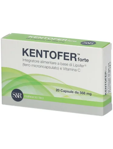 Kentofer forte - integratore di ferro e vitamina c - 20 capsule Kentofer forte - integratore di ferro e vitamina c - 20 capsule