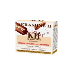 Keramine H Fascia Avorio - Fiale Rinforzanti per Capelli Sottili - 10 Fiale x 10 ml