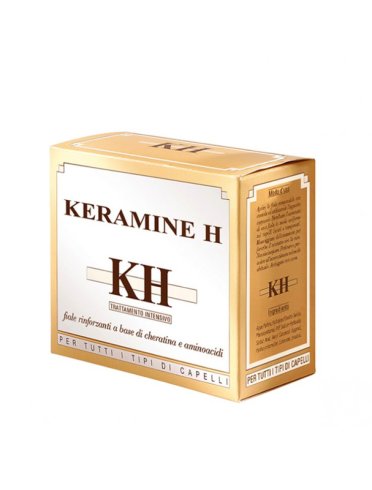 Keramine h fascia bianca - fiale rinforzanti per tutti i tipi di capelli - 10 fiale x 10 ml
