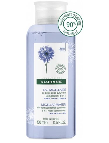 Klorane - acqua micellare viso detergente al fiordaliso bio - 400 ml