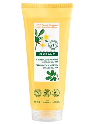Klorane - crema doccia nutritiva al fiore di frangipane - 200 ml