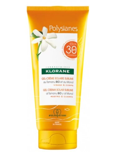 Klorane - gel crema solare viso e corpo con protezione alta spf 30 - 200 ml