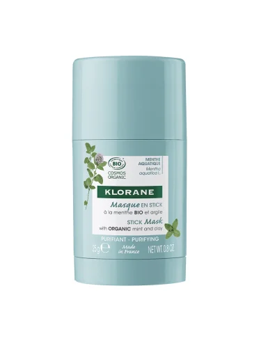 Klorane maschera stick viso purificante alla menta acquatica 25 g Klorane maschera stick viso purificante alla menta acquatica 25 g